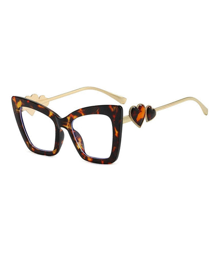 Ladies' Fashion Red Heart Square Flat Mirror