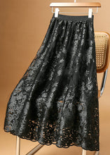 Load image into Gallery viewer, Loose Apricot Embroidered High Waist Tulle Skirt Summer
