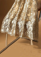 Load image into Gallery viewer, Loose Apricot Embroidered High Waist Tulle Skirt Summer