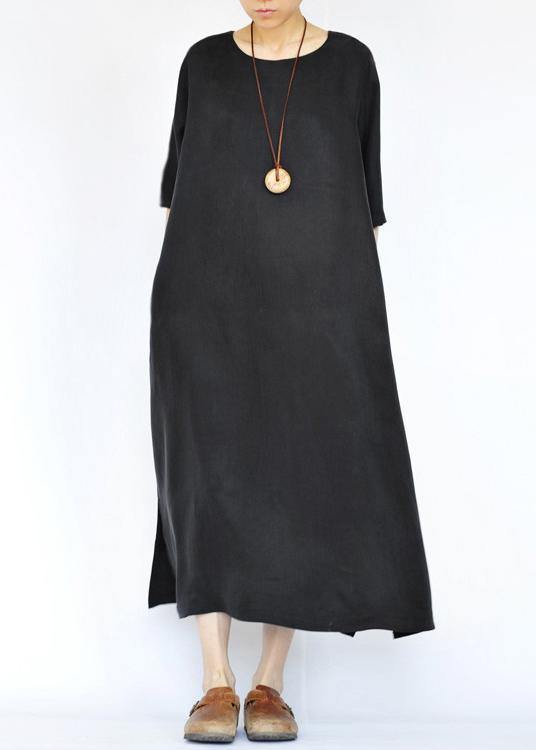Comfly Black Summer Plus Size Dresses - SooLinen