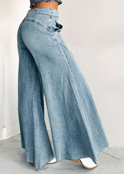 Loose Blue High Waist Wide Leg Jeans