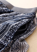 Load image into Gallery viewer, Loose Blue Print Elastic Waist Layered Silk Cotton Wide Leg Pants