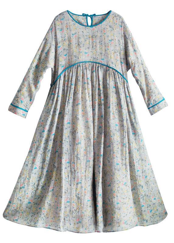 Loose O-Neck Patchwork Summer Quilting Dresses Wardrobes Print Dresses - SooLinen