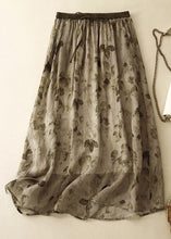 Load image into Gallery viewer, Loose Print Lace Up Pockets Linen Skirts Summer