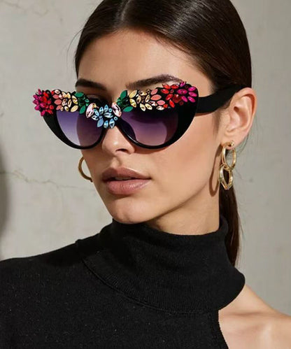 Luxury Rhinestone Large Frame Personalized Sunglasses