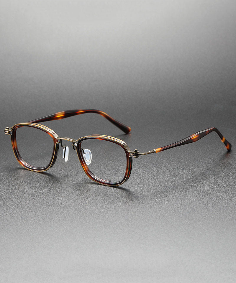 Men Tawny Resin Leopard Blue Light Blocking Reading Glasses