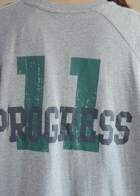 Modern Cotton Tunics 2019 Fashion Casual Loose Letter Cotton Dress - SooLinen