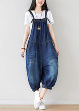 Load image into Gallery viewer, Modern Denim Blue Oversized Cotton Ripped Jumpsuit Spring