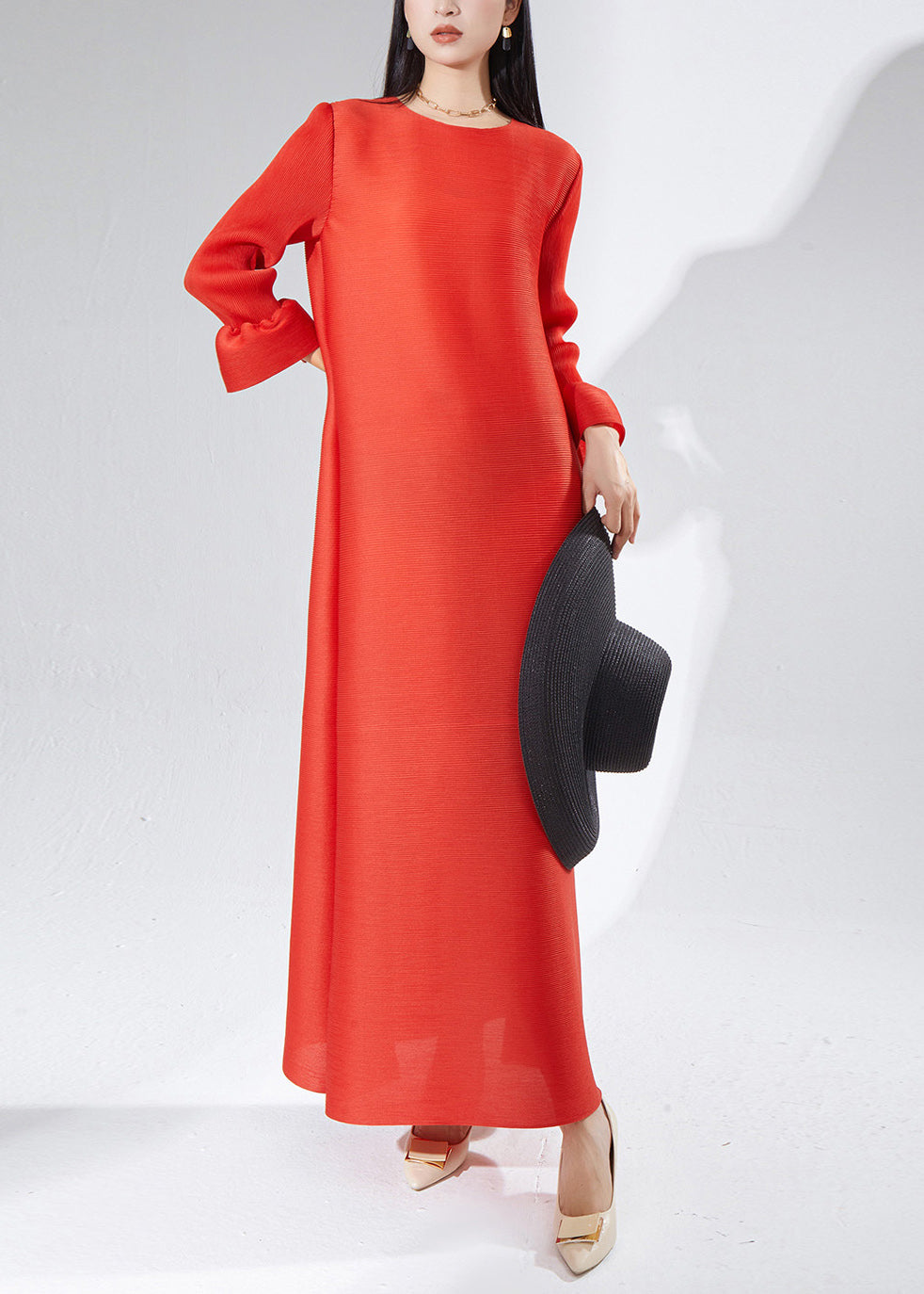 Modern Emerald Textured High Quality Tea Dress Fall