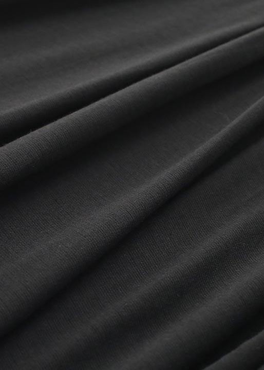 Modern Grey Short Sleeve Cotton Loose Summer Holiday Dress - SooLinen