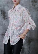 Load image into Gallery viewer, Modern Pink Oversized Tie Dye Chiffon Top Summer