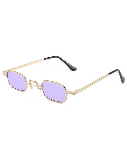 Modern Red Metal Box Sunglasses