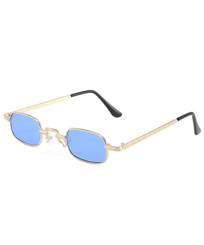 Modern Red Metal Box Sunglasses