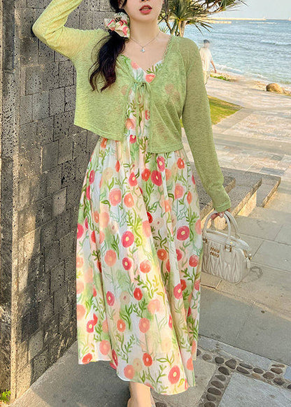 Modern Red Print Exra Large Hem Cotton Holiday Dress Summer