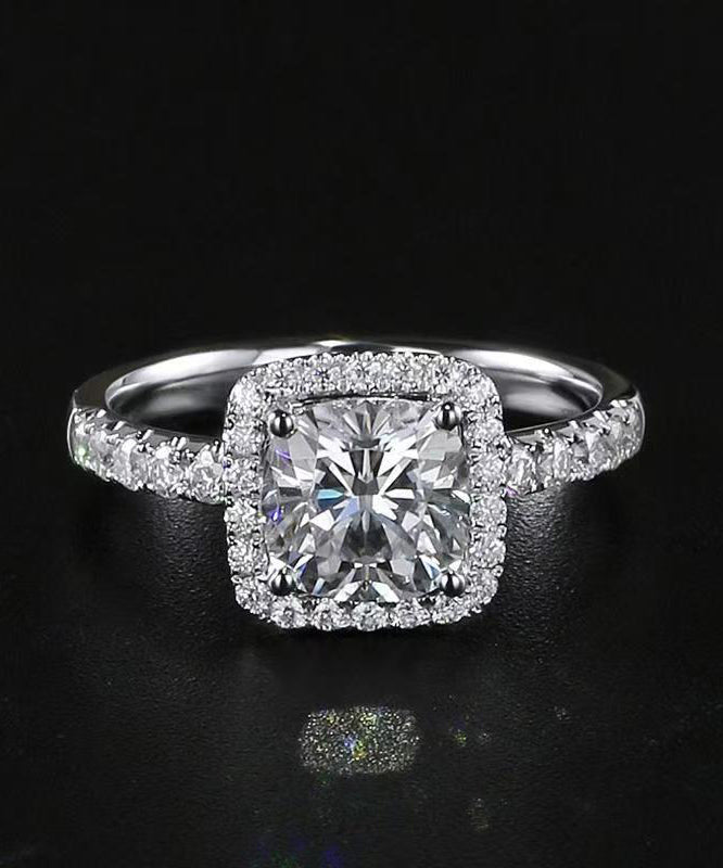 Modern Silk Stainless Steel Zircon Rings