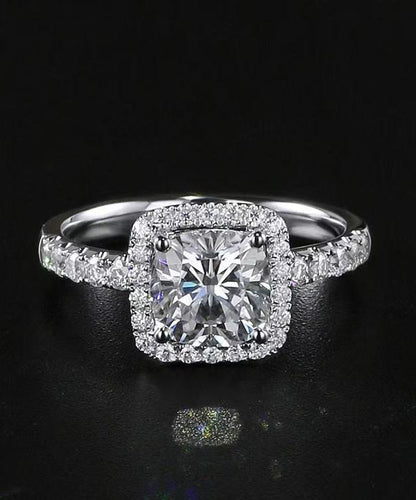Modern Silk Stainless Steel Zircon Rings