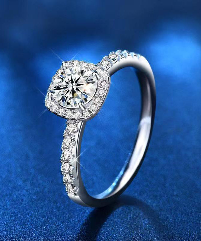 Modern Silk Stainless Steel Zircon Rings