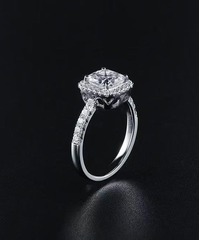 Modern Silk Stainless Steel Zircon Rings