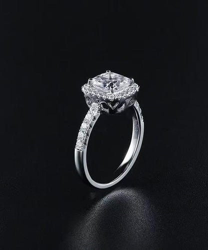 Modern Silk Stainless Steel Zircon Rings