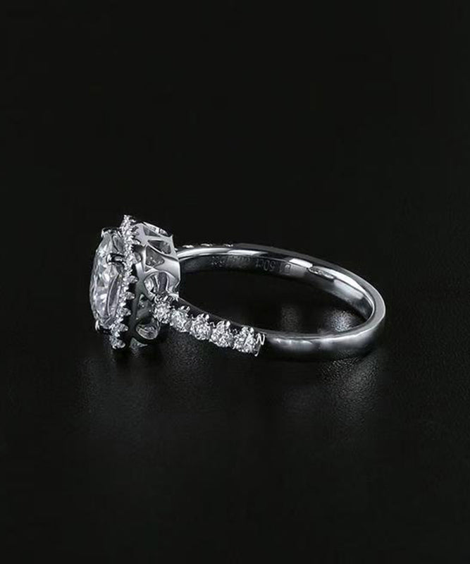 Modern Silk Stainless Steel Zircon Rings