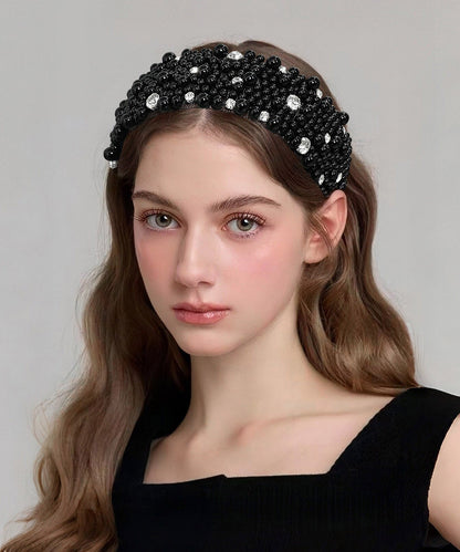Modern White Acrylic Pearl Zircon Bride HairPiece