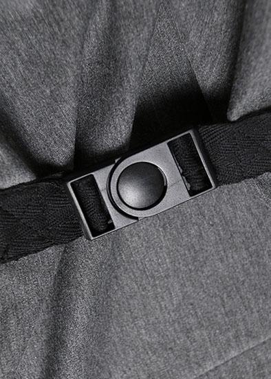 Modern asymmetric cotton clothes Women Fashion Ideas black long sleeve Maxi Dresses fall - SooLinen