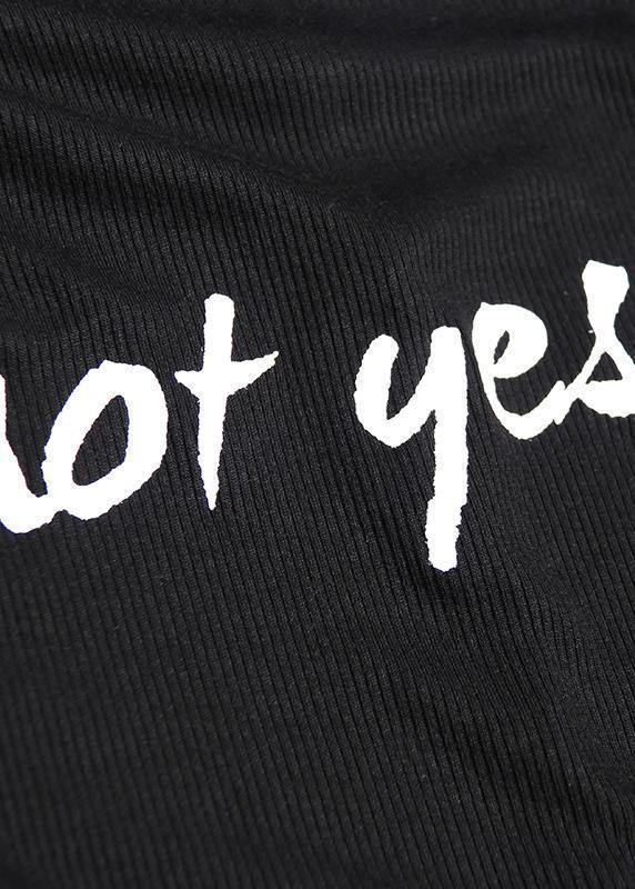 Modern black cotton quilting clothes o neck sleeveless Robe summer Dresses - SooLinen