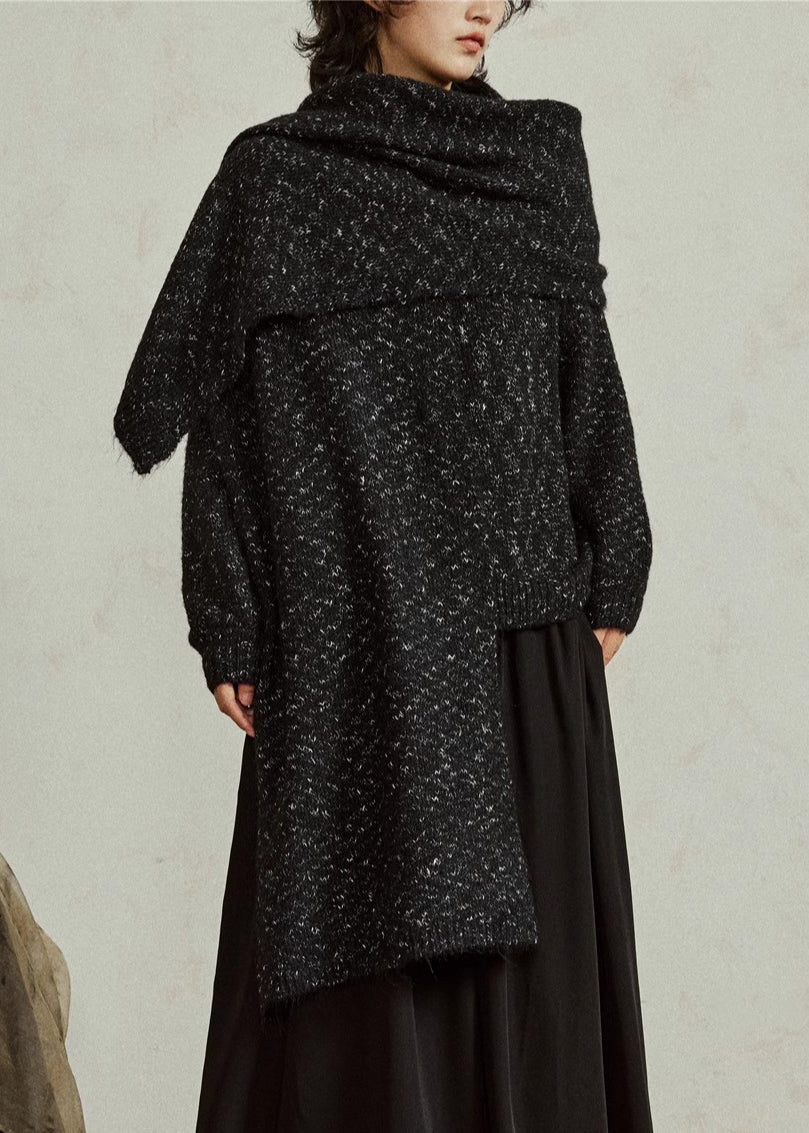 New Black Bow Cozy Woolen Knit Sweaters Winter