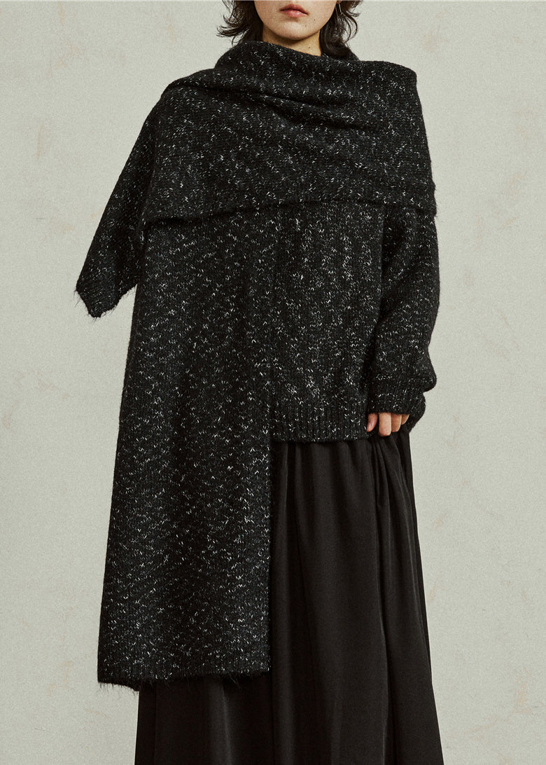 New Black Bow Cozy Woolen Knit Sweaters Winter