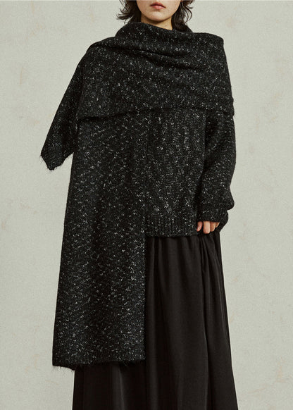 New Black Bow Cozy Woolen Knit Sweaters Winter