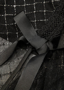 New Black Bow Elastic Waist Tulle Skirt Summer