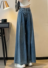 Load image into Gallery viewer, New Blue Pockets High Waist Denim Pants Spring