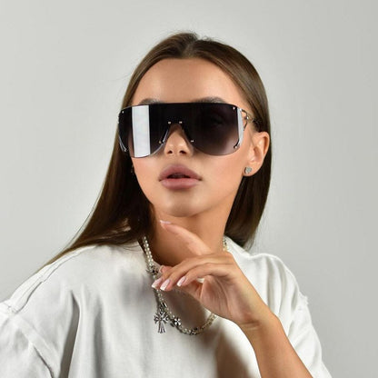 New Brown Frameless Square Outdoor Sunscreen Sunglasses