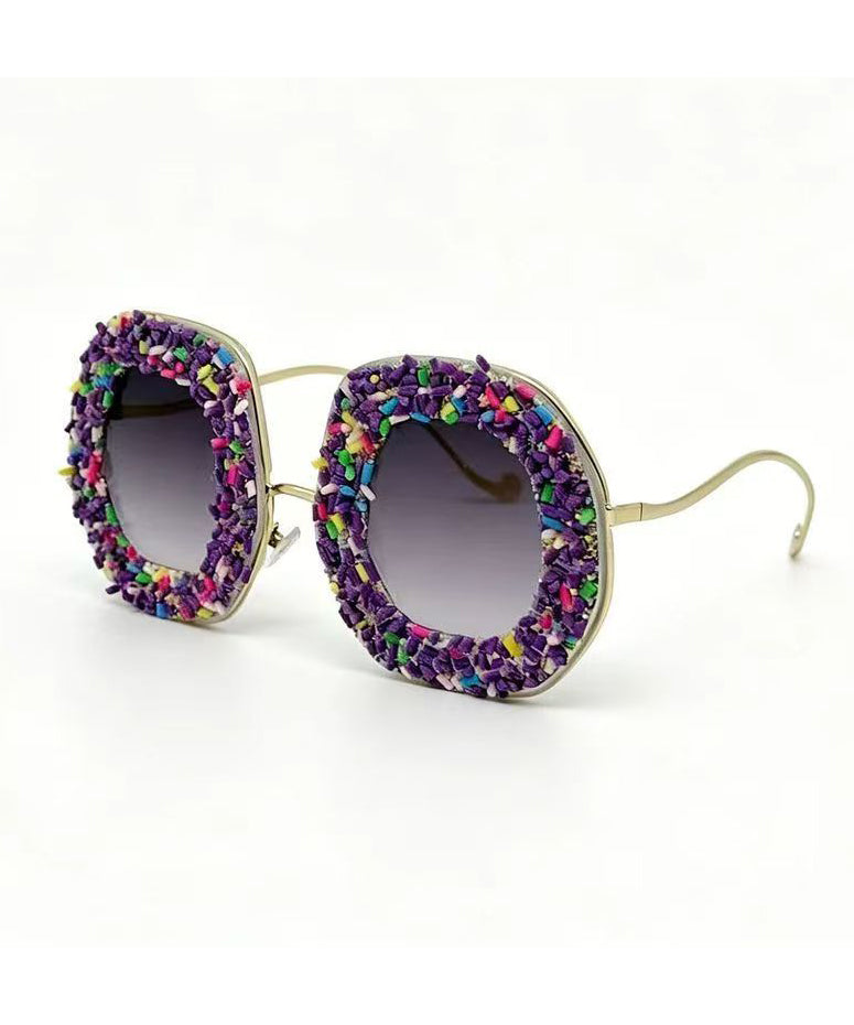 New Candy Colored Large Frame Street Photography Sunglasses