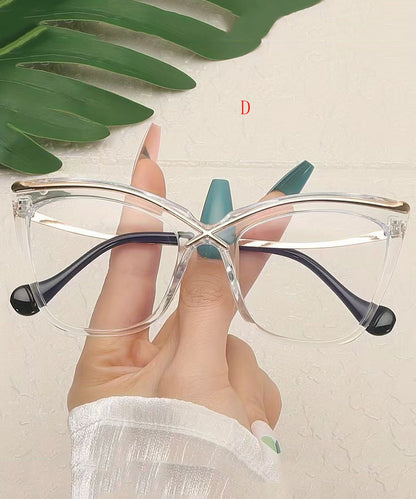 New Cat Eye Metal Anti Blue Light Full Frame Reading Glasses