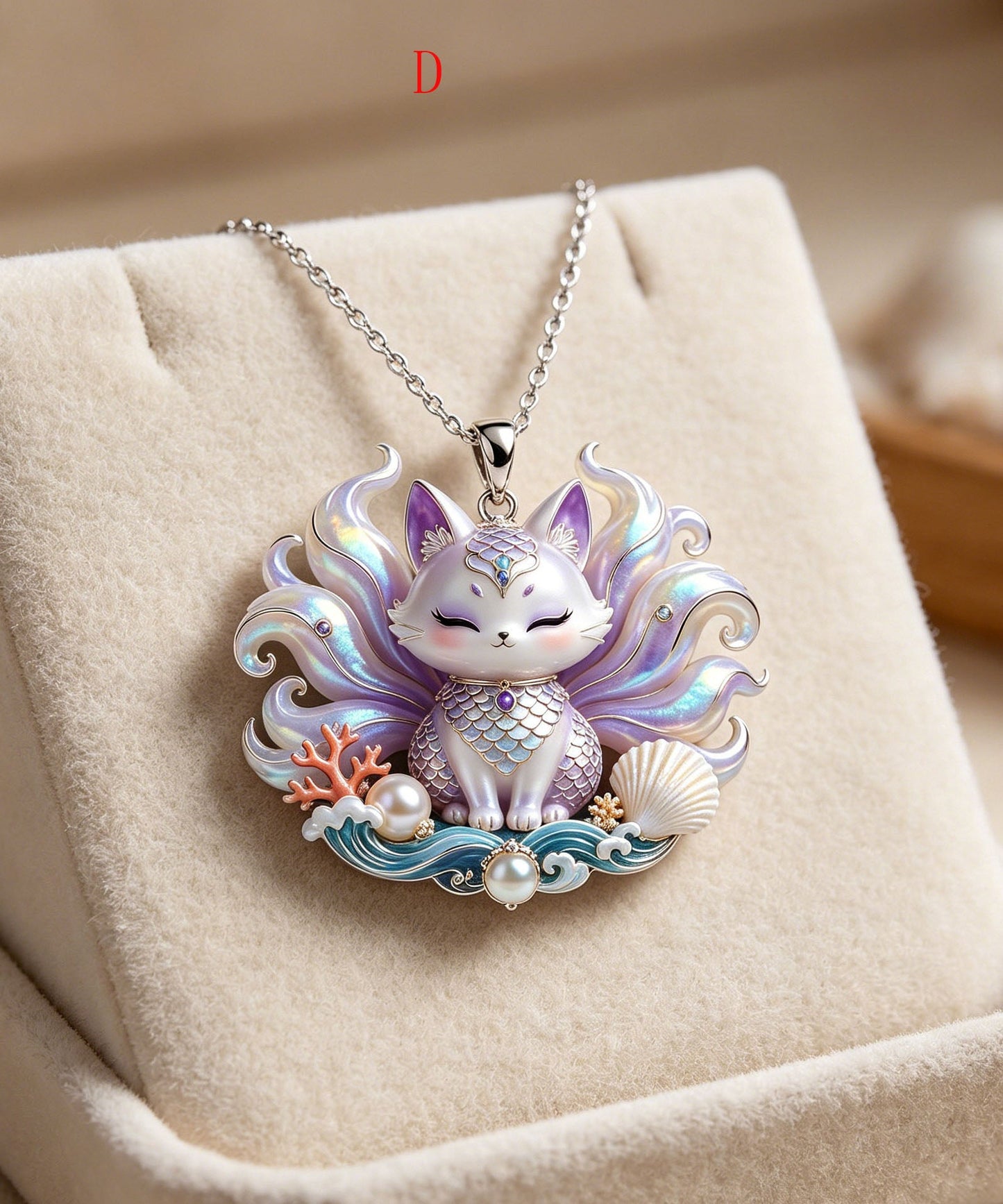 New Chinese Style Exquisite Fox Auspicious Pendant Necklace