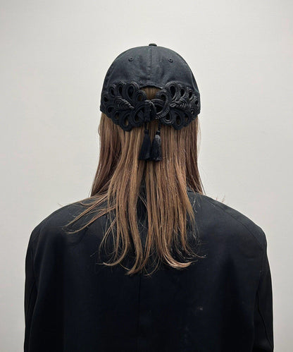 New Chinese Style Green Oriental Button Tassel Baseball Cap Hat