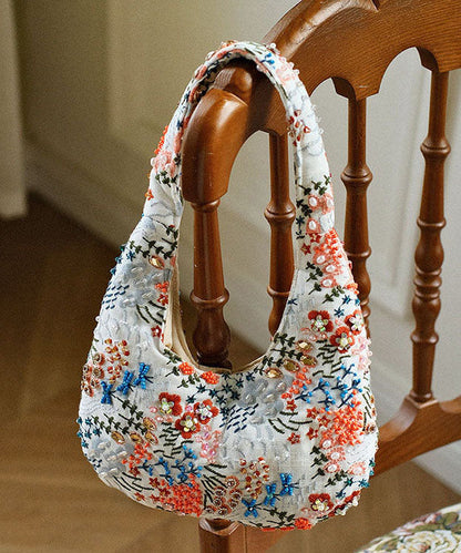 New Chinese Style Hand Embroidered Flower Shoulder Bag