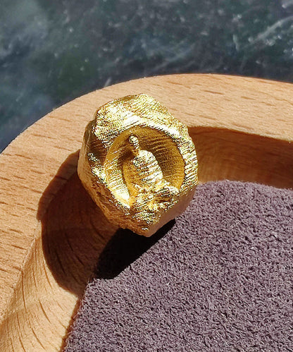 New Chinese Style Handmade Silver Buddha Statue Bead