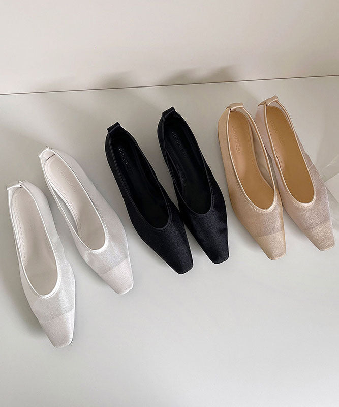 New Elegant Versatile Apricot Tulle Flats Shoes