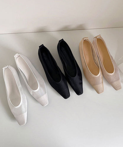 New Elegant Versatile Apricot Tulle Flats Shoes