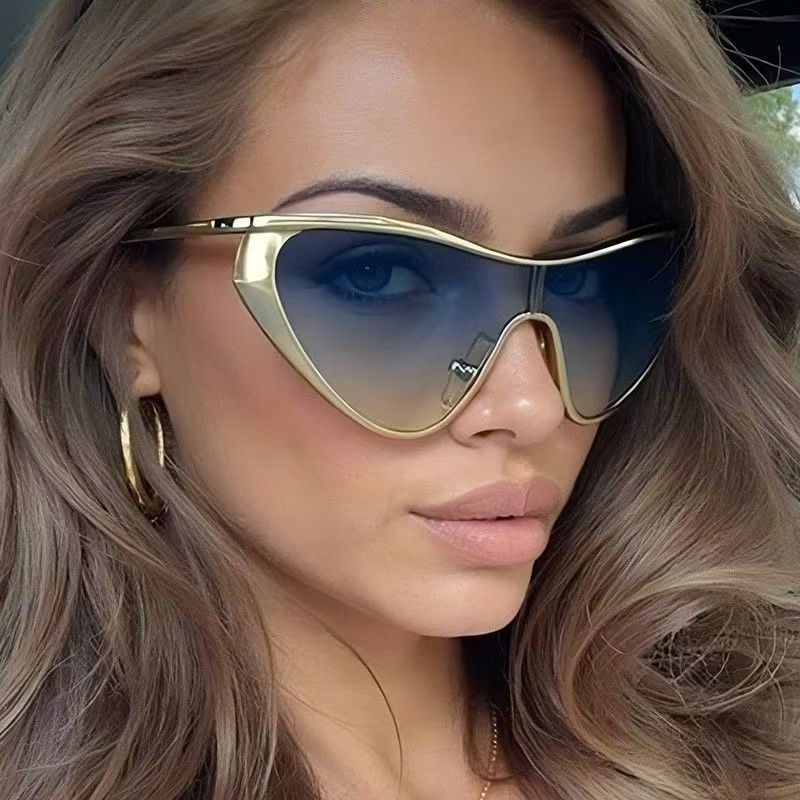 New Fashion Grey Metal Frame Outdoor Sunglasses