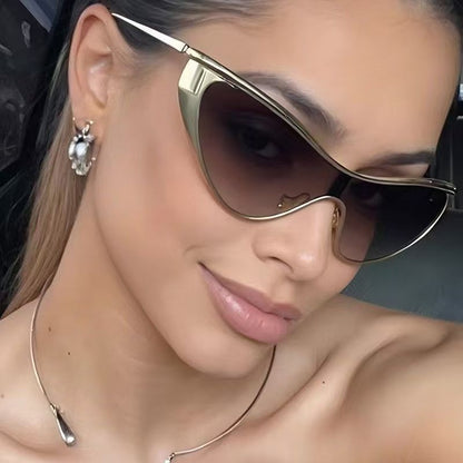New Fashion Grey Metal Frame Outdoor Sunglasses