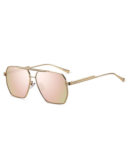 New Fashion Grey Versatile Metal Sunglasses