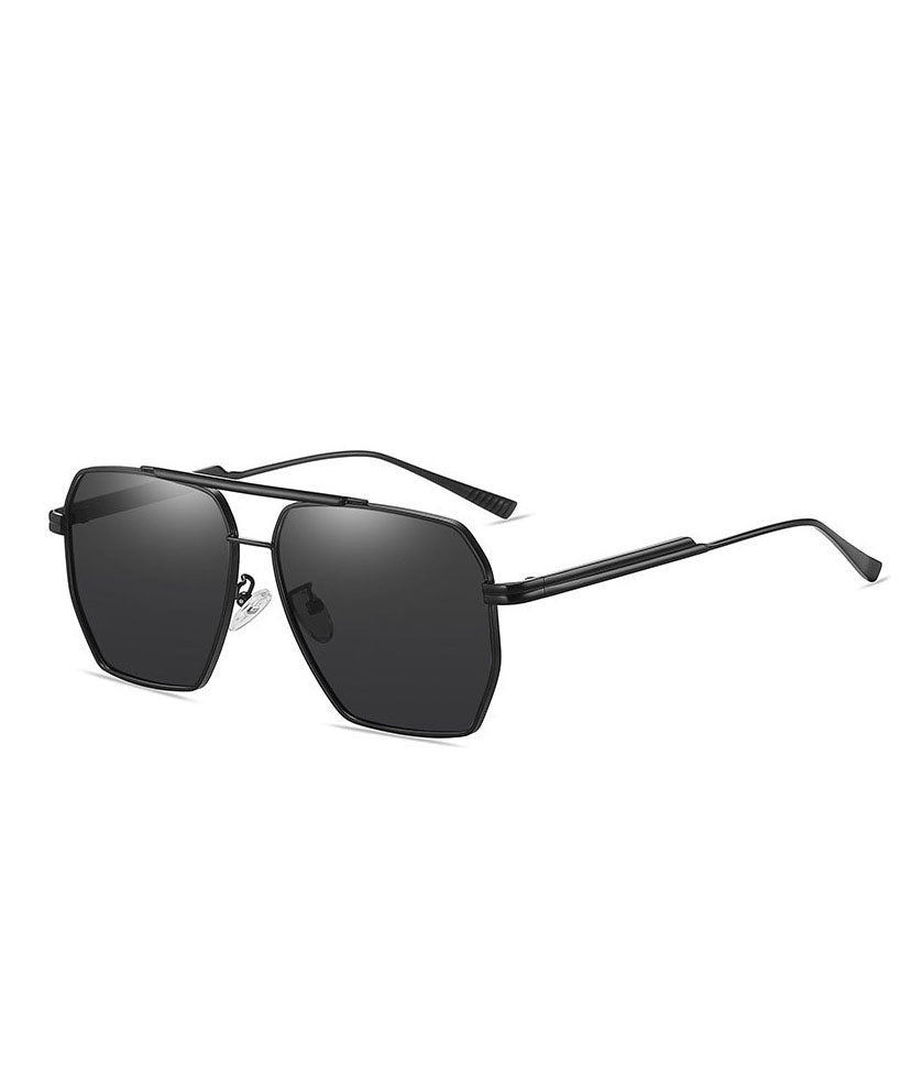 New Fashion Grey Versatile Metal Sunglasses
