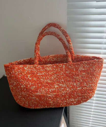 New Green Hand Straw Woven Fashionable Tote Bag