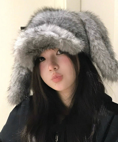 New Korean Cute Brown Warm and Versatile Plush Hat