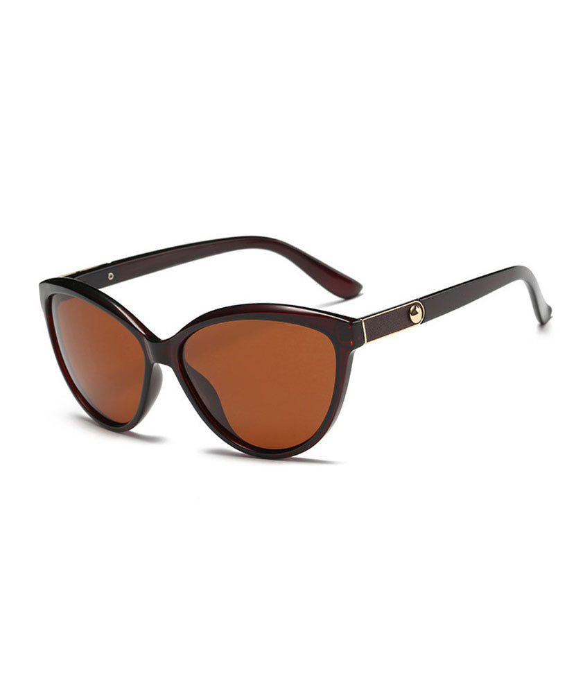 New Korean Style Fashion Beige Coffee Polarized Sunglasses