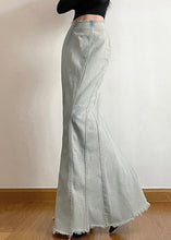 Load image into Gallery viewer, New Light Blue Side Open High Waist Denim Skirt Fall