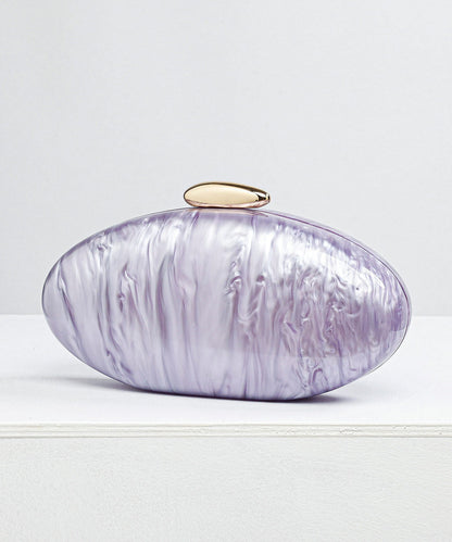 New Purple Acrylic Chain Evening Bag